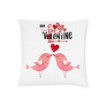 Will you be my Val Personalized Square Pillow - Pink Back