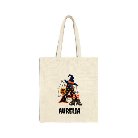 Halloween Letters Personalized Tote Bag
