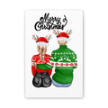 Merry Christmas Personalized Couple Canvas