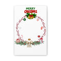 Merry Christmas Flower ring Photo Personalized Canvas