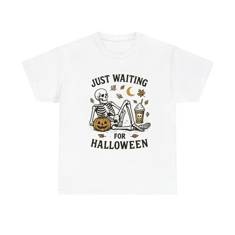 Just Waiting for Halloween  Personalized  T Shirt